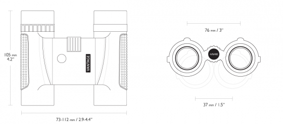 Бинокль HAWKE Vantage 10×25 WP Green (34202)