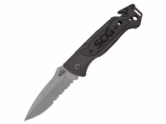Нож складной SOG Escape Bead Blasted, 7Cr17MoV, рукоять алюминий, блистер